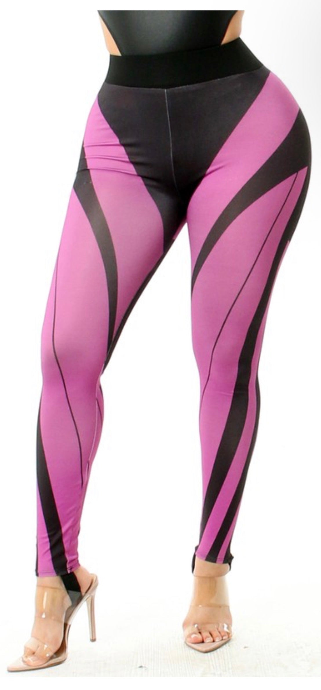HIGH WAIST ELASTIC BAND COLOR BLOCK
LEGGING